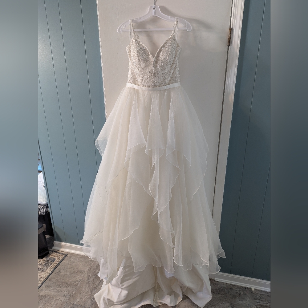 Wedding Dress - A Line With Beaded Bodice